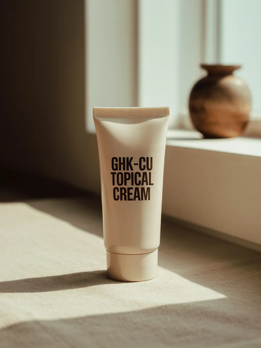 LodeRx GHK-Cu copper peptide cream product render